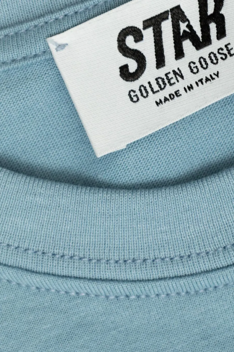 Golden Goose Kids NIEBIESKI T-shirt z logo