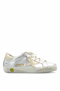 Golden Goose Kids SREBRNY Buty sportowe `Super-Star Classic With List`