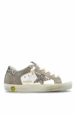 Golden Goose Kids SZARY Buty sportowe `SUPER-STAR DOUBLE QUARTER WITH LIS`
