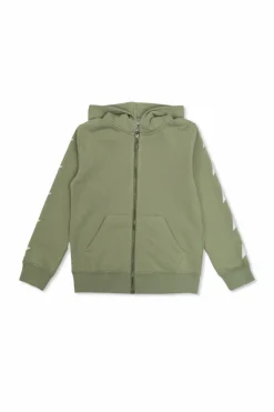 Golden Goose Kids ZIELONY Bluza z kapturem