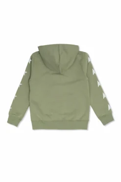 Golden Goose Kids ZIELONY Bluza z kapturem