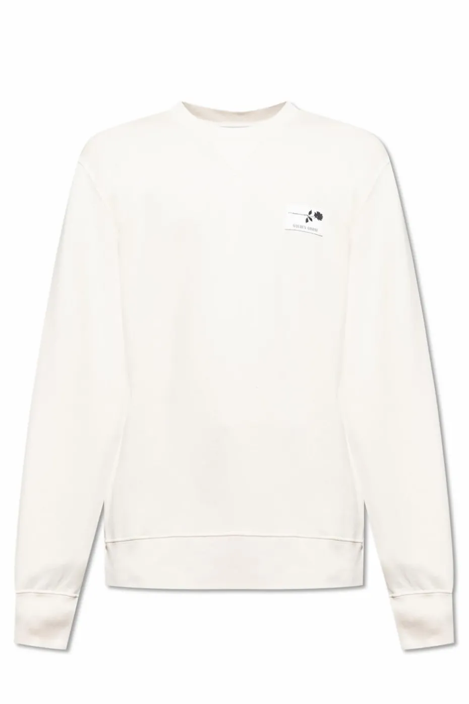 Golden Goose kremowy Bluza z logo