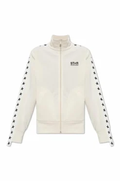 Golden Goose kremowy Bluza zapinana na zamek