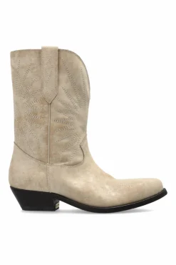 Golden Goose kremowy Kowbojki `Wish Star`