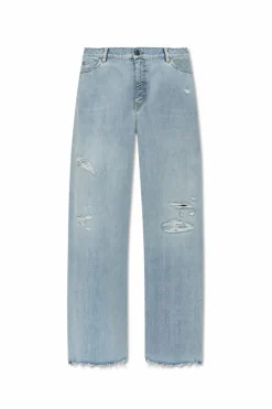 Golden Goose NIEBIESKI Jeansy z efektem `vintage`