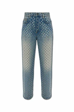 Golden Goose NIEBIESKI Jeansy z aplikacjami