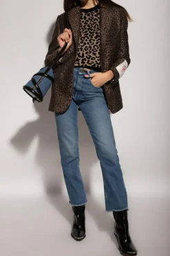 Golden Goose NIEBIESKI Jeansy z wysokim stanem
