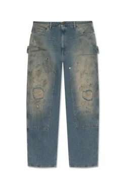 Golden Goose NIEBIESKI Jeansy z efektem `vintage`