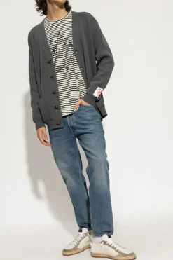 Golden Goose NIEBIESKI Jeansy z aplikacją