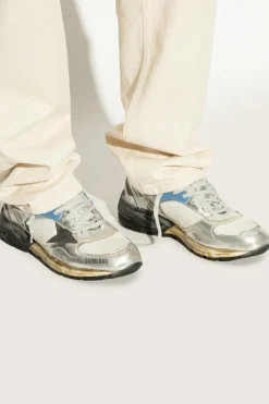 Golden Goose SREBRNY Buty sportowe `Running Dad New`