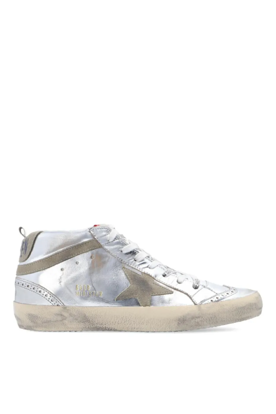 Golden Goose SREBRNY Buty sportowe za kostkę ‘Mid Star Classic’