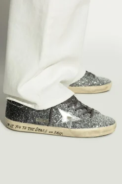 Golden Goose SREBRNY Buty sportowe `Super-Star Classic With List`