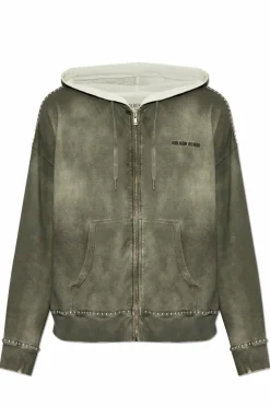 Golden Goose SZARY Bluza z aplikacjami
