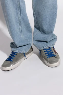 Golden Goose SZARY Buty sportowe `Super-Star Classic With List`