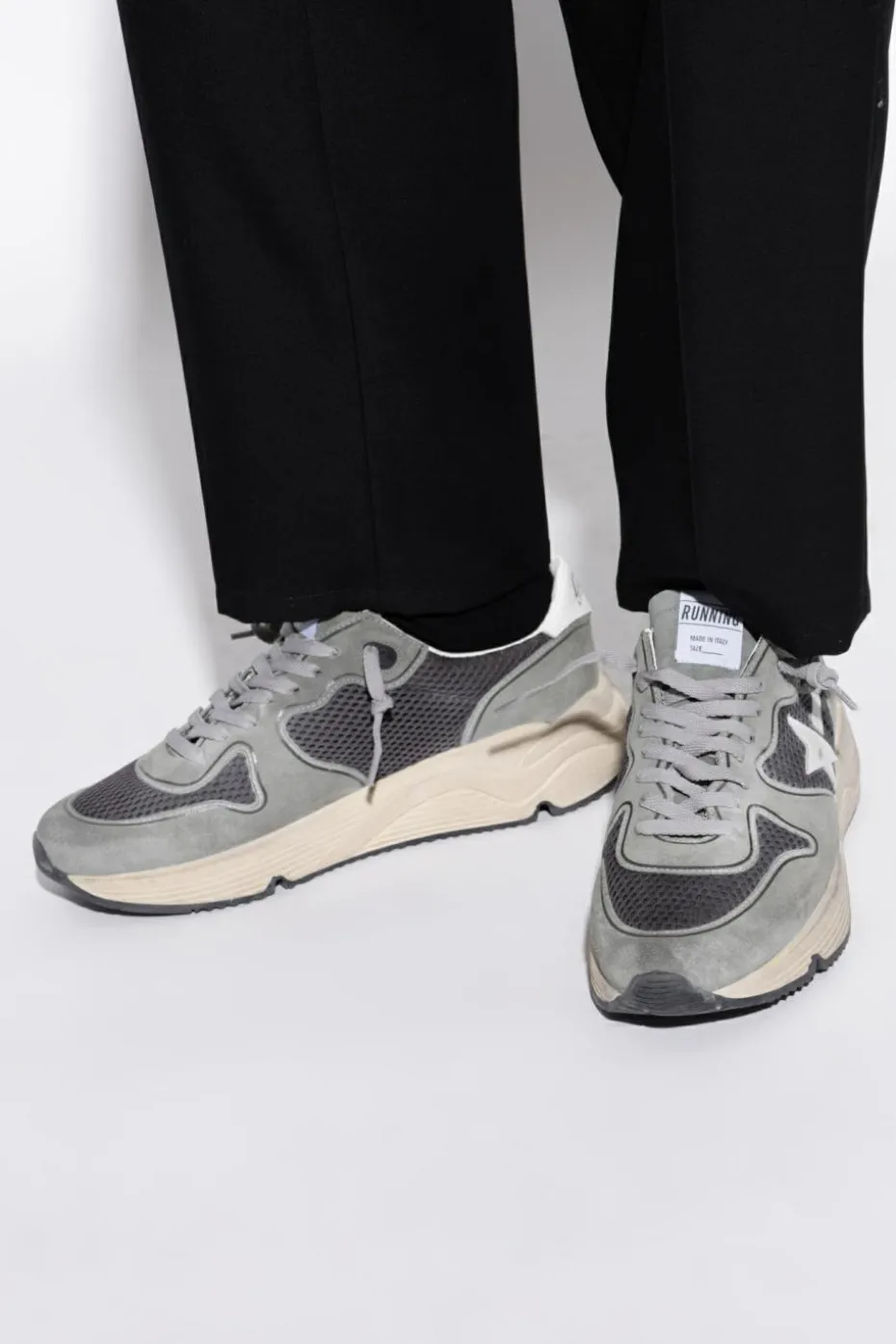 Golden Goose SZARY Buty sportowe `Running Sole