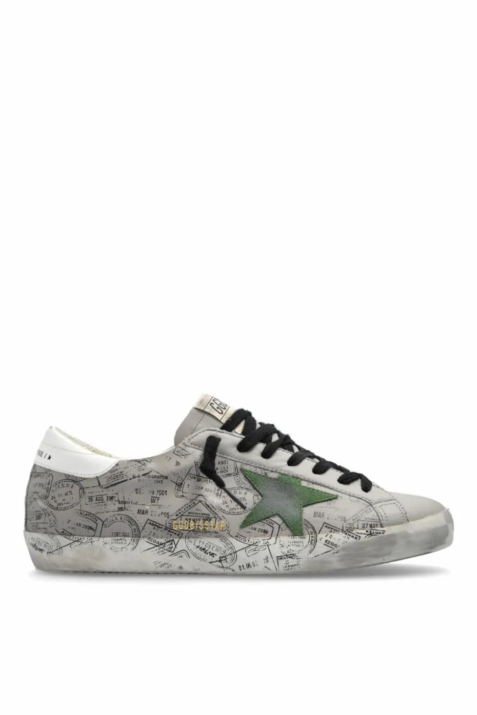 Golden Goose SZARY Buty sportowe `Super-Star Classic With List`