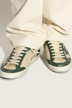 Golden Goose ZIELONY Buty sportowe `Super-Star Penstar Double Quarter With List`