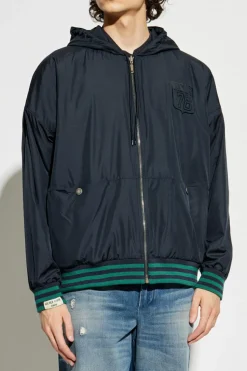 Golden Goose ZIELONY Dwustronna bluza z łączonych materiałów