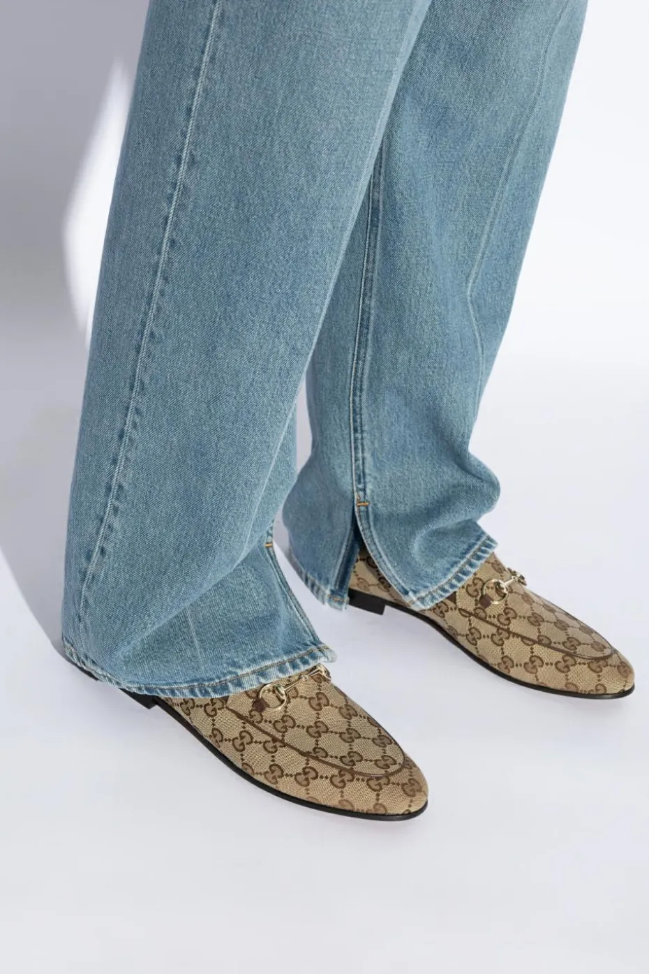 Gucci beżowy Buty typu `loafers`