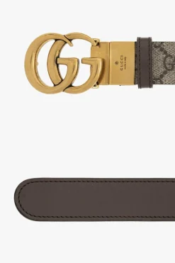 Gucci beżowy Dwustronny pasek