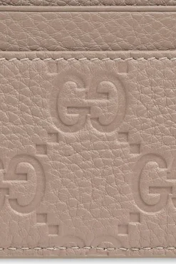 Gucci beżowy Etui na karty