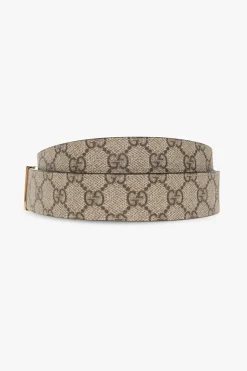 Gucci beżowy Pasek z logo