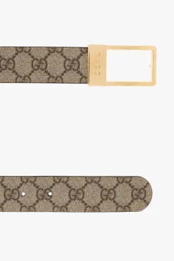 Gucci beżowy Pasek z logo