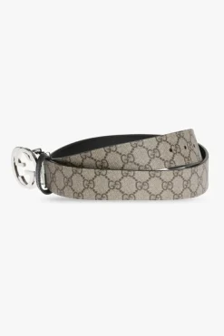 Gucci beżowy Pasek z logo