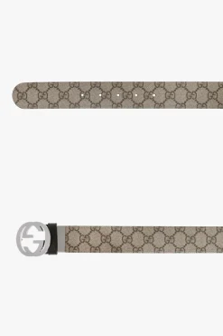 Gucci beżowy Pasek z logo