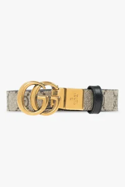 Gucci beżowy Pasek z logo