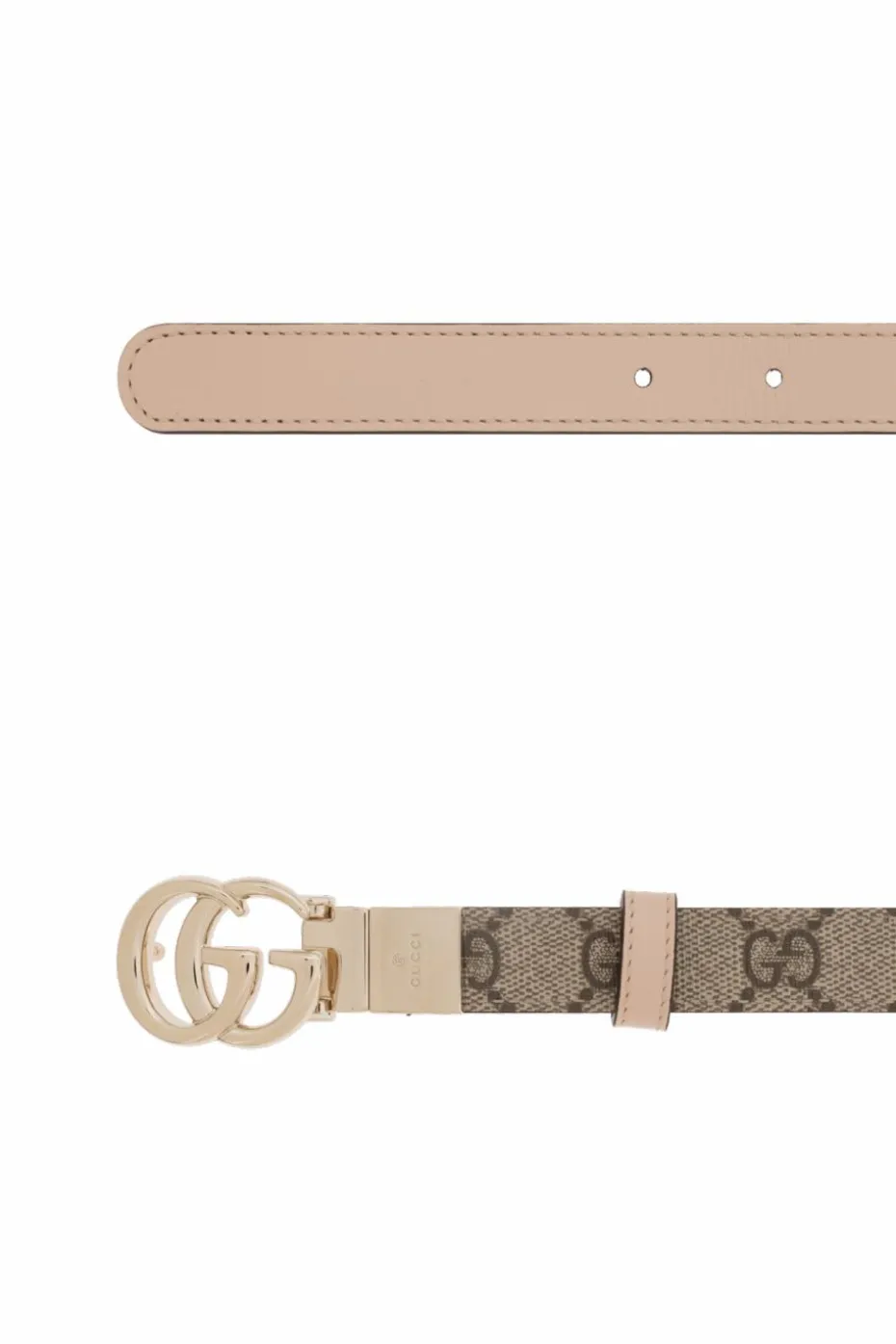Gucci beżowy Pasek z płótna `GG Supreme`