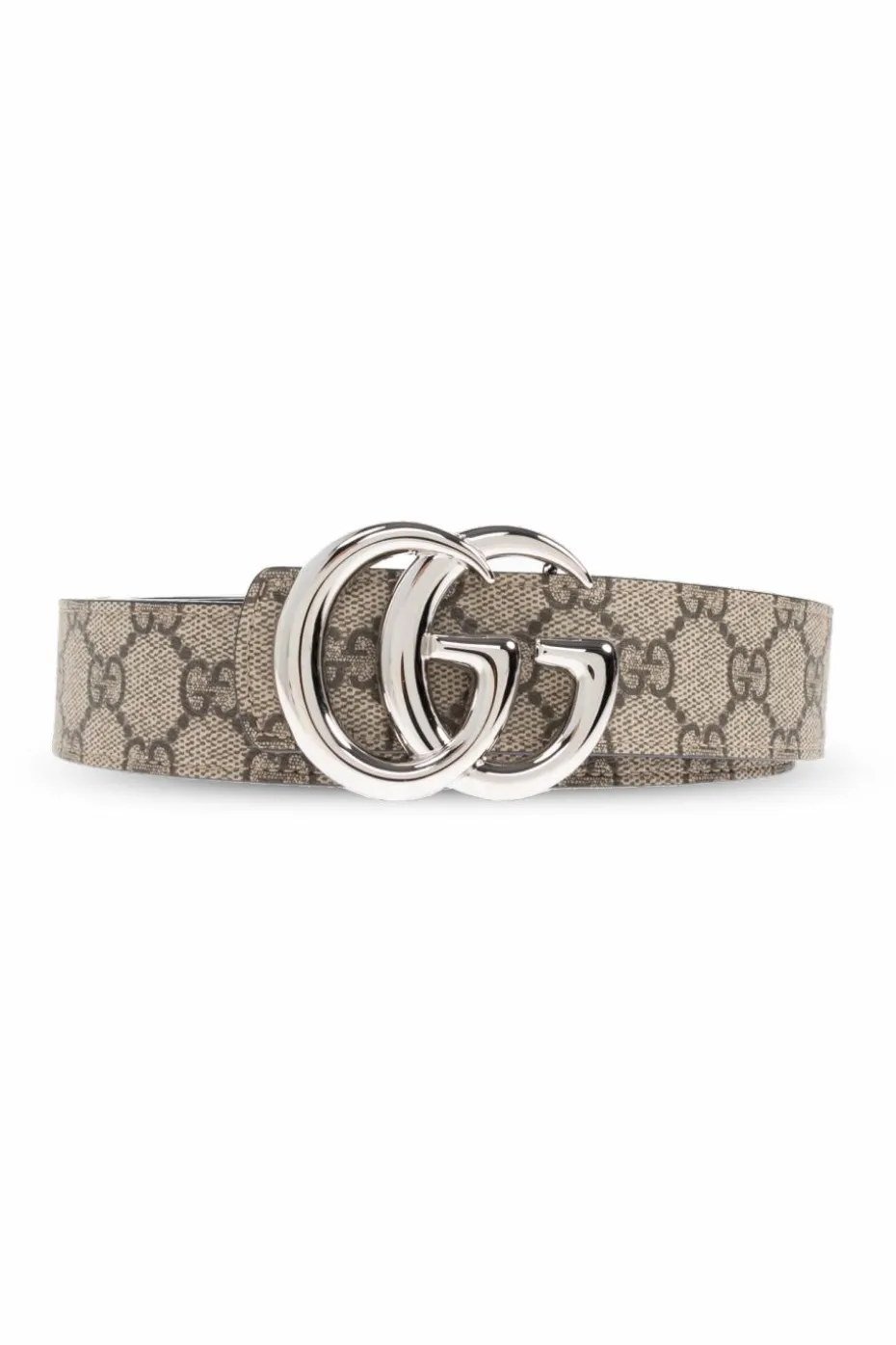 Gucci beżowy Pasek ze wzorem `GG`