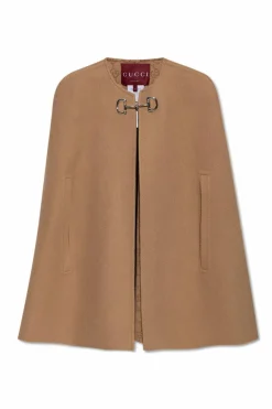 Gucci beżowy Płaszcz z wędzidłem