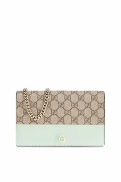Gucci beżowy Portfel na łańcuchu `GG Marmont`