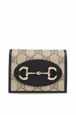 Gucci beżowy Portfel z monogramem
