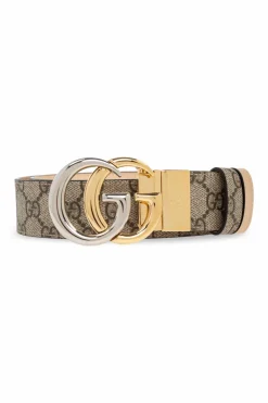 Gucci beżowy Skórzany pasek