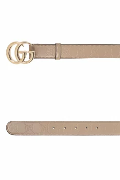 Gucci beżowy Skórzany pasek