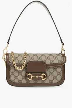 Gucci beżowy Torba na ramię ‘Horsebit 1955’
