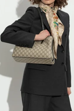 Gucci beżowy Torba na ramię `GG Emblem Small`