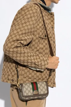 Gucci beżowy Torba na ramię `Ophidia Super Mini`