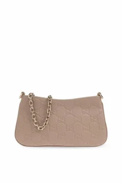 Gucci beżowy Torba na ramię ‘GG Emblem Super Mini’