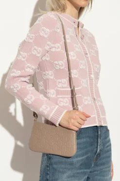 Gucci beżowy Torba na ramię ‘GG Emblem Super Mini’