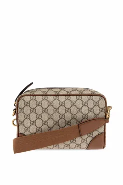 Gucci beżowy Torba na ramię `GG Emblem Small`