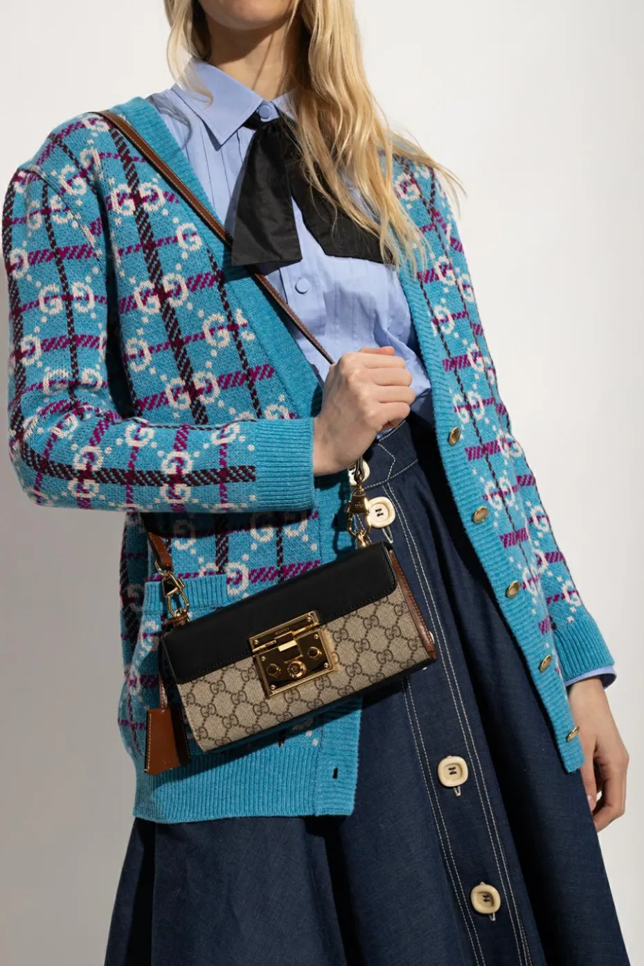 Gucci beżowy Torba na ramię ‘Padlock Mini’