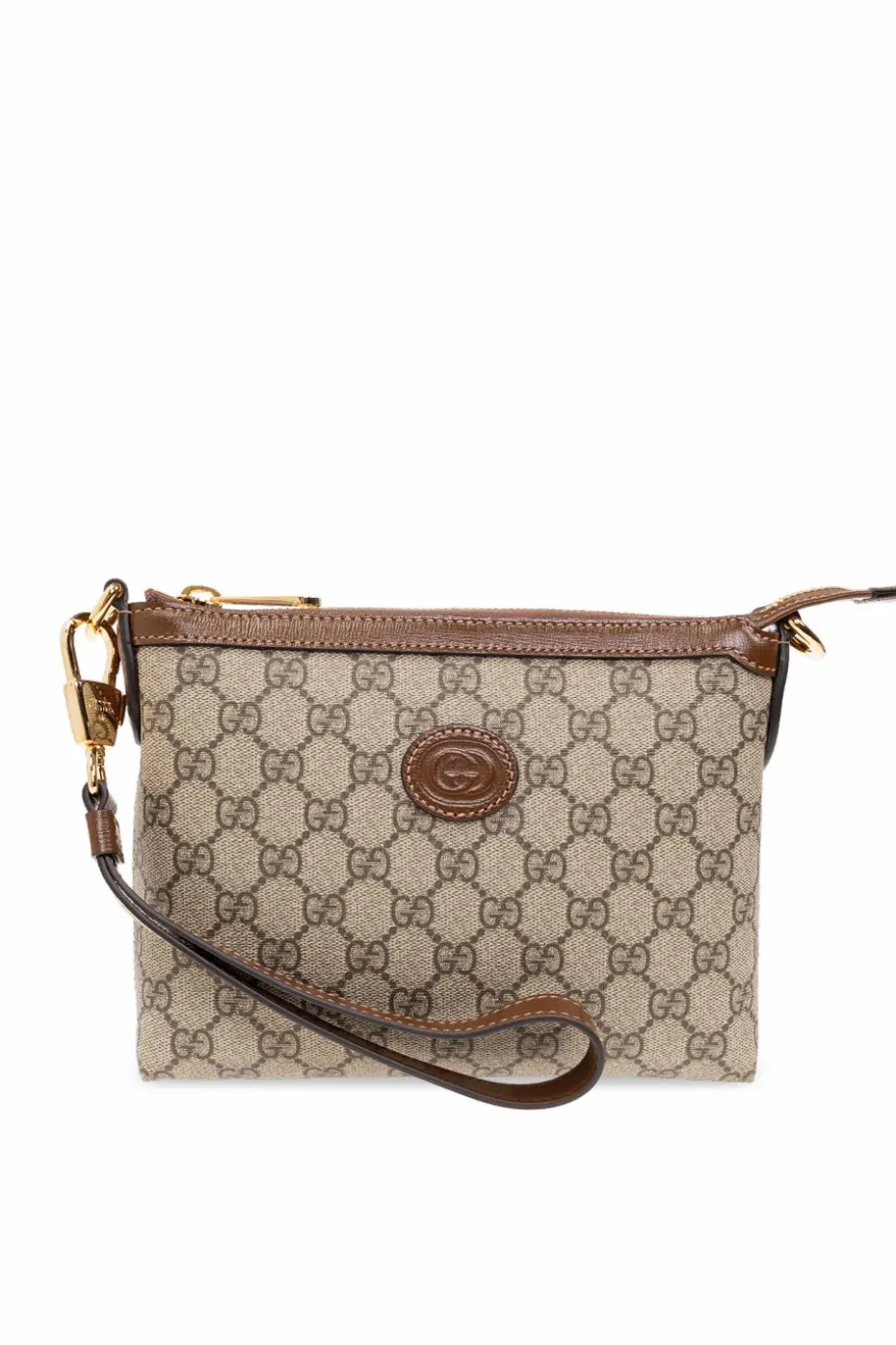 Gucci beżowy Torba na ramię z płótna ‘GG Supreme’