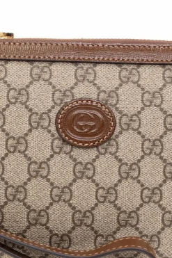 Gucci beżowy Torba na ramię z płótna ‘GG Supreme’