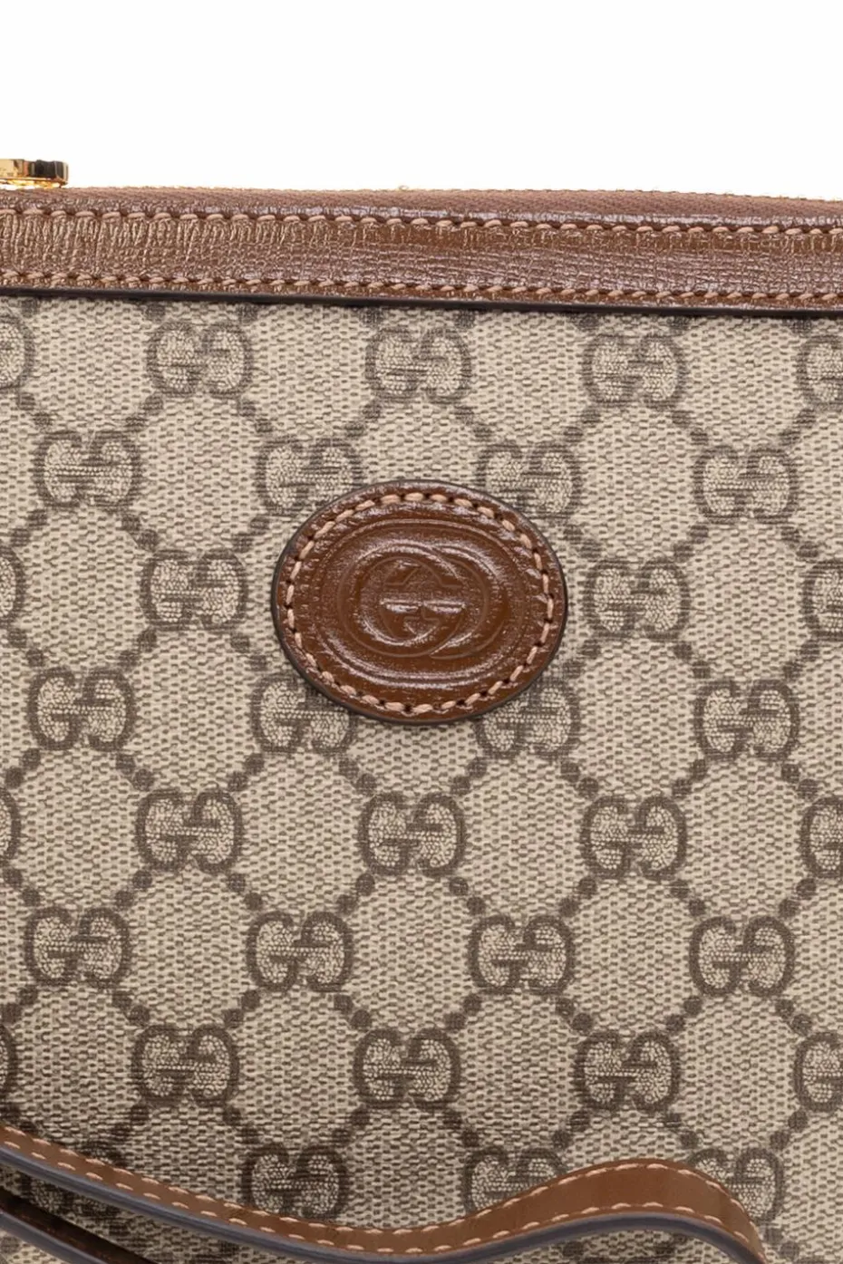 Gucci beżowy Torba na ramię z płótna ‘GG Supreme’