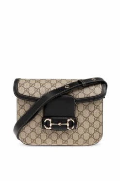 Gucci beżowy Torba na ramię `Horsebit 1955 Soft Small`