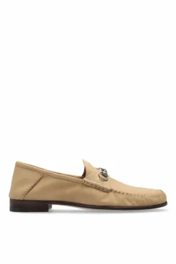 Gucci beżowy Zamszowe buty typu `loafers`