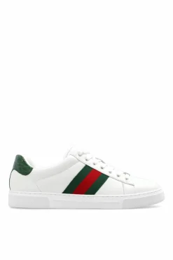 Gucci BIAŁY Buty sportowe z pasem ‘Web’